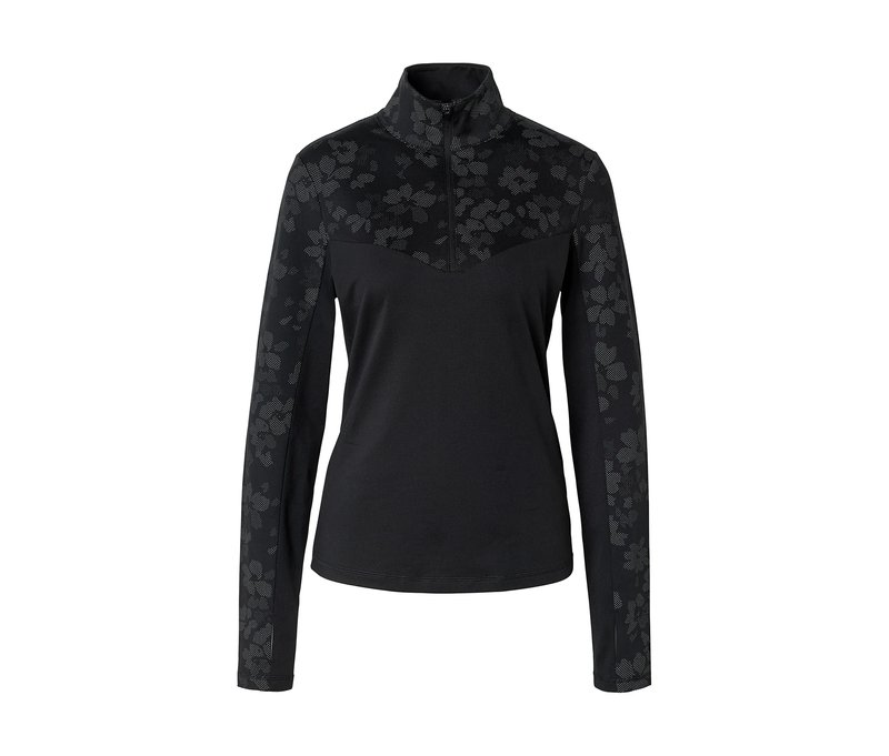 Tchibo - Thermo-Sportshirt - Damen - Gr. L - silber/print