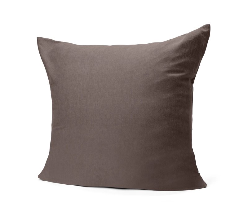 Tchibo - Flanell-Kopfkissenbezug - taupe