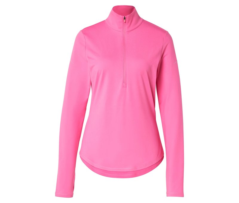 Tchibo - Thermo-Sportshirt mit Half-Zip - Damen - Gr. XS - rosa