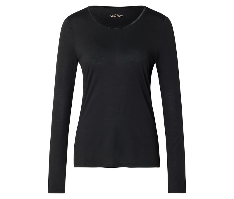 Tchibo - Wärmendes Langarmshirt - Damen - Gr. L - schwarz