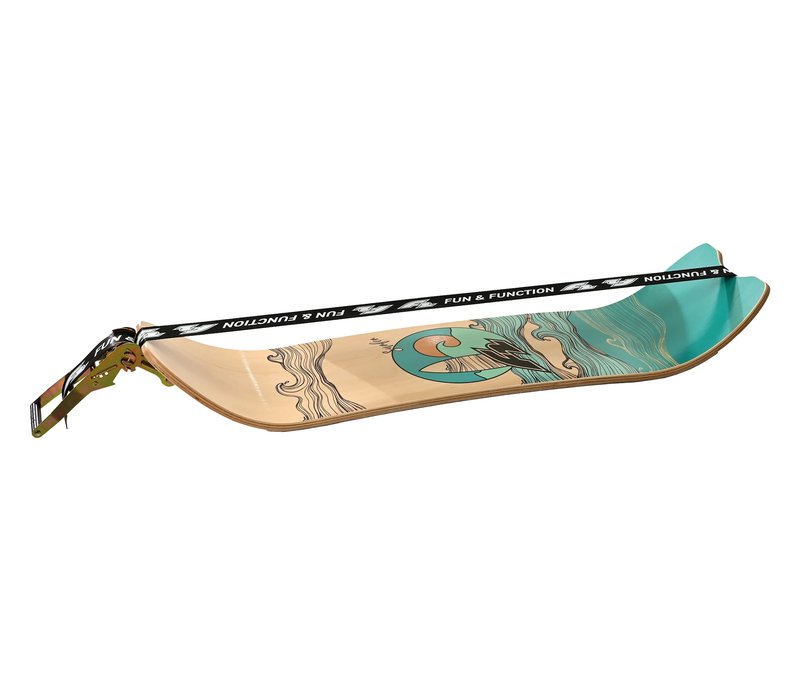 F2 Surfline Board Slackline - türkis
