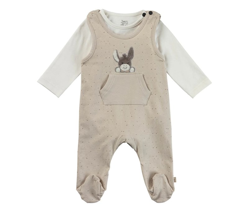 Sterntaler Strampler-Set - Baby - Gr. 56 - naturfarben