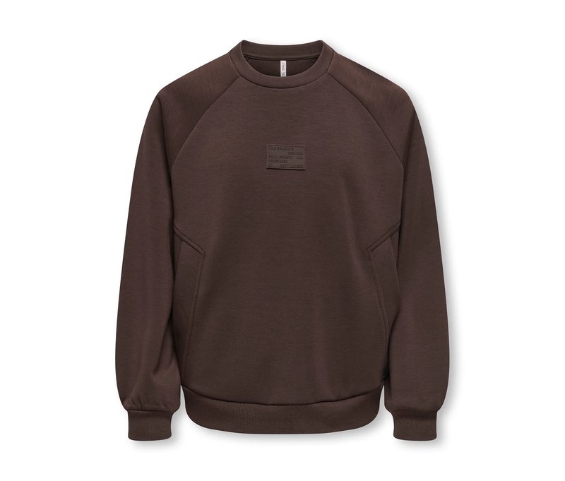 Only Girls detailed Sweatshirt - Mädchen - Gr. 146/152 - braun