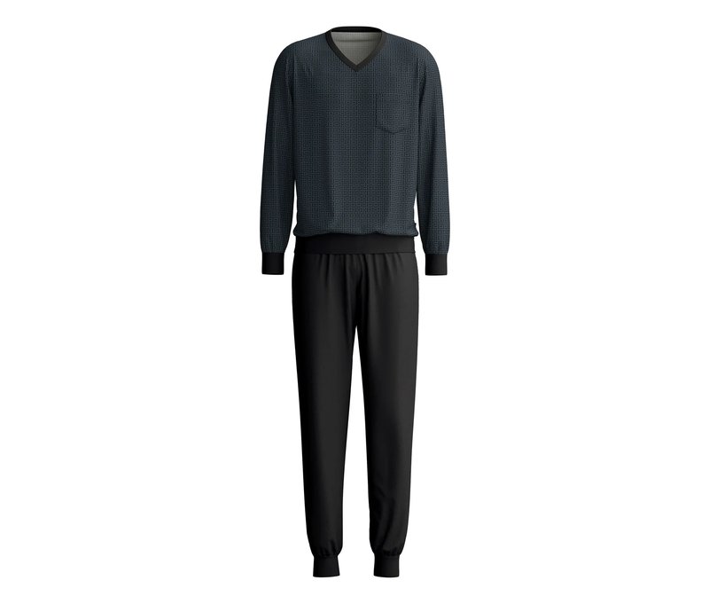 Calida Pyjama-Set mit Bündchen »Relax Streamline 2« - Herren - Gr. XXL - schwarz
