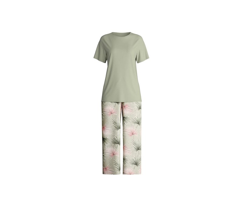 Calida »Leaf Dreams« 7/8-Pyjama - Gr. L - grün