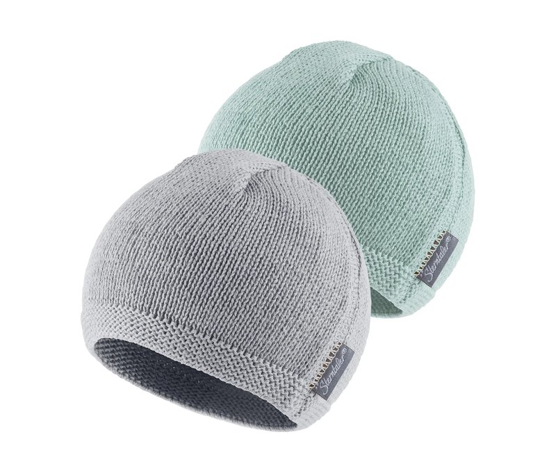Sterntaler Strickmütze - Kinder - Gr. 35 - silber
