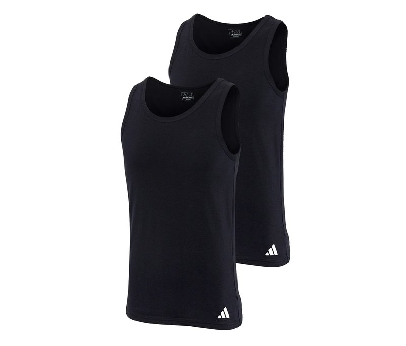2 adidas Active Flex Tanktops - Herren - Gr. L/6 - schwarz