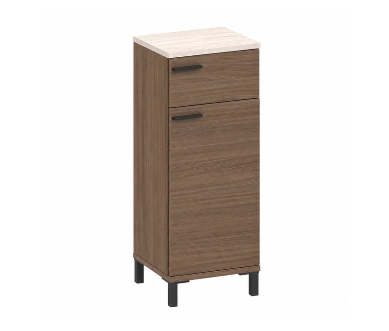 Tchibo - Badschrank »Ston« - 40,3x35x103,7cm - schwarz -