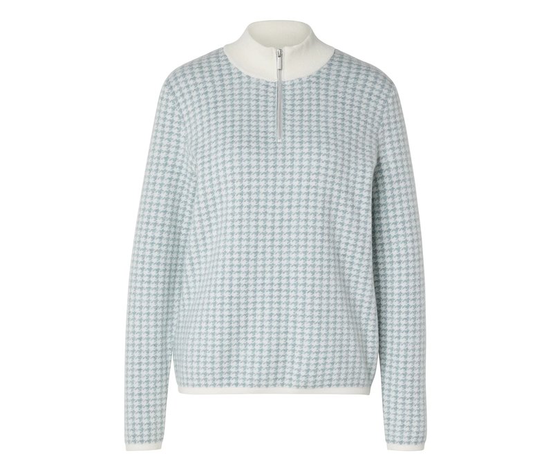 Tchibo - Troyer-Pullover - Damen - Gr. L - offwhite/print
