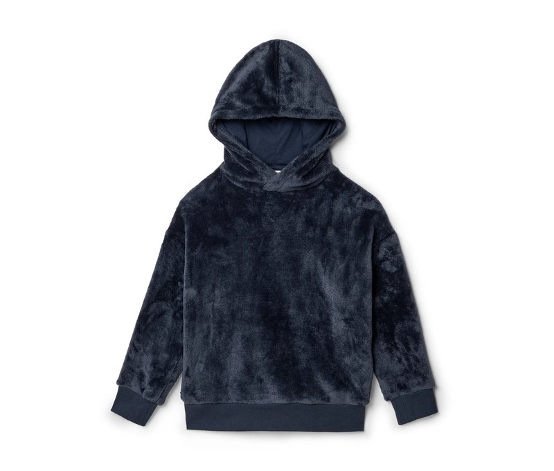 Tchibo - Kinder-Plüsch-Hoodie - Jungen - Gr. 122/128 - dunkelblau