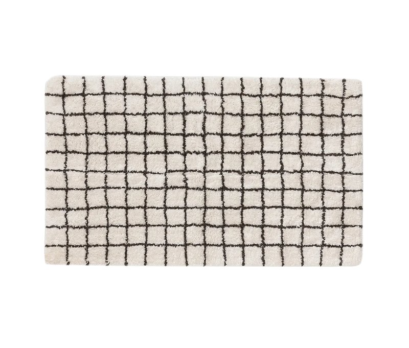 Tchibo - benuta Badematte »Wavu«, weiß, ca. 60 x 100