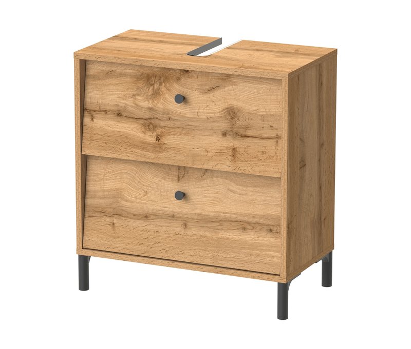Tchibo - Waschbeckenunterschrank »Cottage« - 60x33x64,7cm - schwarz -