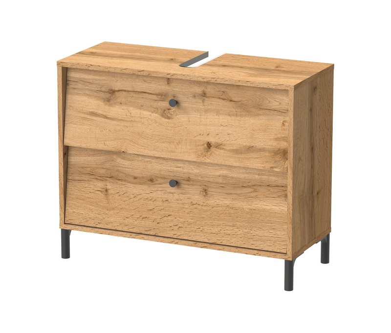 Tchibo - Waschbeckenunterschrank »Cottage« - 80,2x33x64,7cm - schwarz -