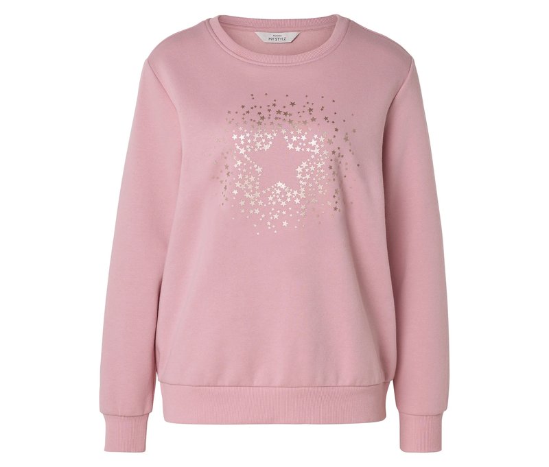 Tchibo - Sweatshirt - Damen - Gr. XL - rosa/print