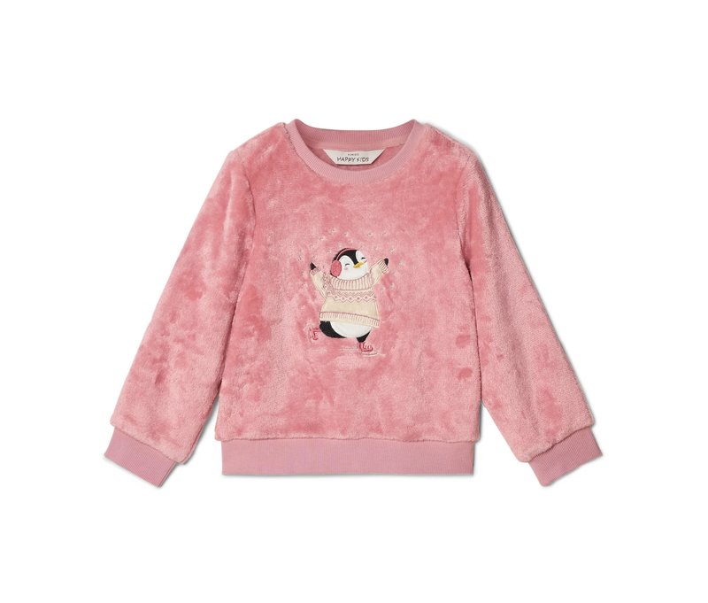 Tchibo - Kinder-Plüsch-Sweatshirt - Mädchen - Gr. 122/128 - rosa