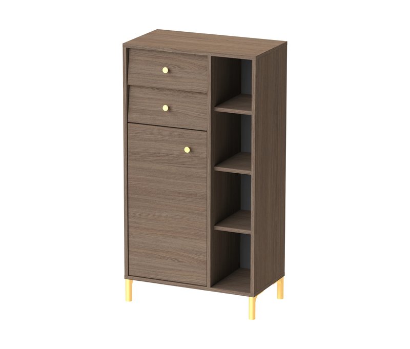 Tchibo - Highboard »Cottage« - 60,2x33x112,4cm - gold -