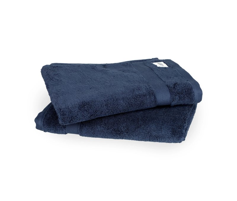 Tchibo - Schöner WOHNEN-Kollektion 2 Badetücher »Cuddly« - blau