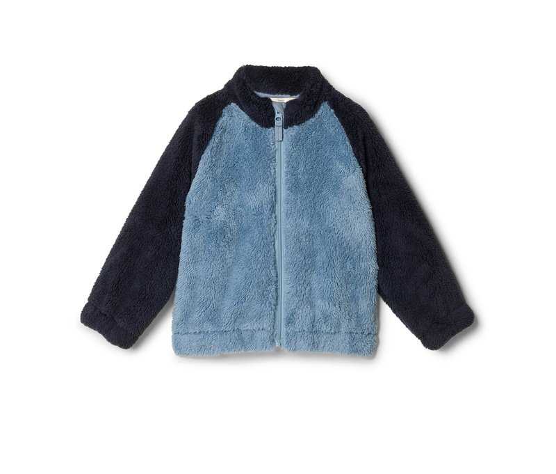 Tchibo - Kinder-Plüschjacke - Baby - Gr. 86/92 - dunkelblau