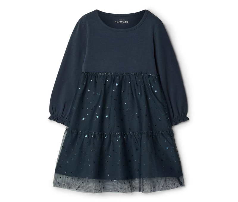 Tchibo - Kinder-Jerseykleid - Mädchen - Gr. 98/104 - dunkelblau