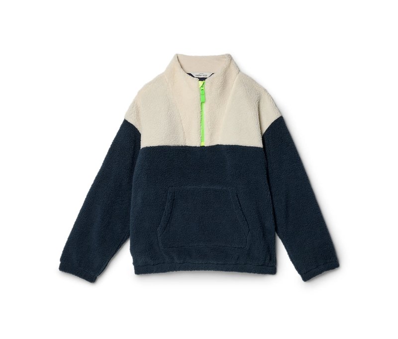 Tchibo - Kinder-Teddyfleece-Pullover - Jungen - Gr. 158/164 - dunkelblau