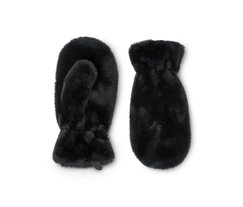 Tchibo - Plüsch-Fäustlinge - Unisex - Gr. 6,5 - schwarz