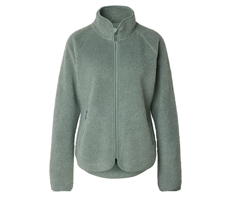 Tchibo - Teddyfleece-Jacke - Damen - Gr. L - grün