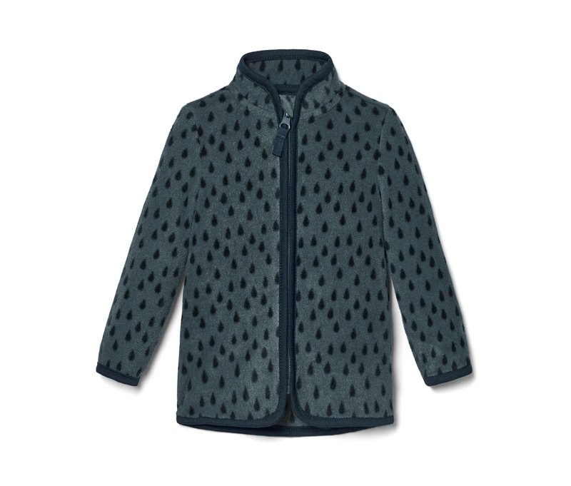 Tchibo - Kleinkind-Fleecejacke - Kinder - Gr. 110/116 - dunkelblau/print