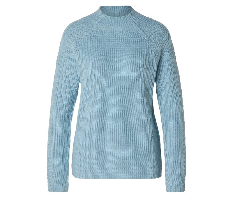Tchibo - Grobstrickpullover mit Stehkragen - Damen - Gr. XXL - hellblau