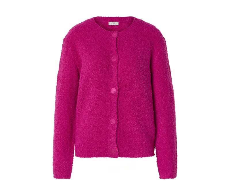 Tchibo - Bouclé-Strickcardigan - Damen - Gr. M - pink
