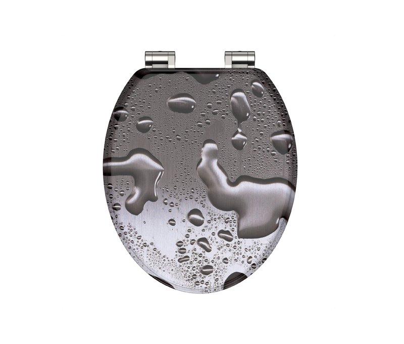 Tchibo - MDF WC-Sitz Grey Steel - grau