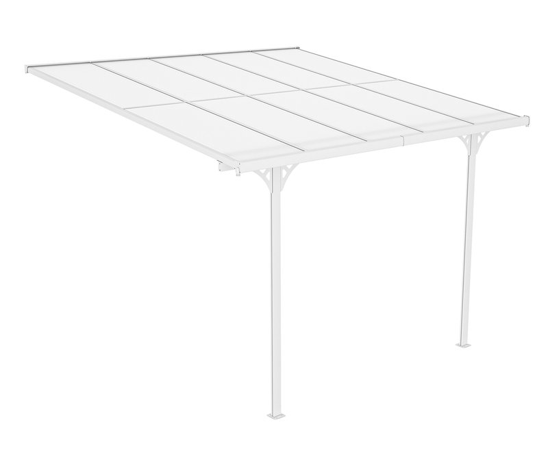 Tchibo - Terrassenüberdachung - 313x300x270cm - weiß - Aluminium