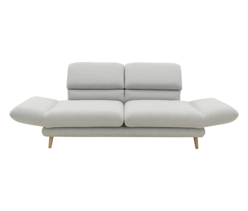 Tchibo - Domo 2-Sitzer-Sofa »FuAR« - 180x98x92cm - silber - Polyester / Holz / Vlies