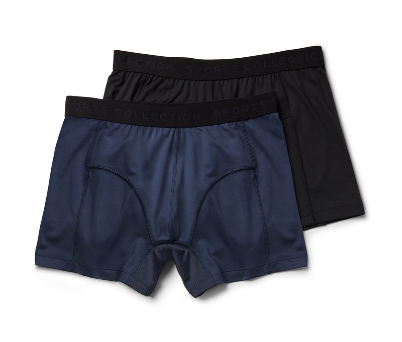 Tchibo - 2 Sport-Slipboxer - Herren - Gr. Xl/7 - dunkelblau