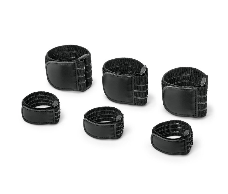 Tchibo - 6 elastische Befestigungsgurte - schwarz