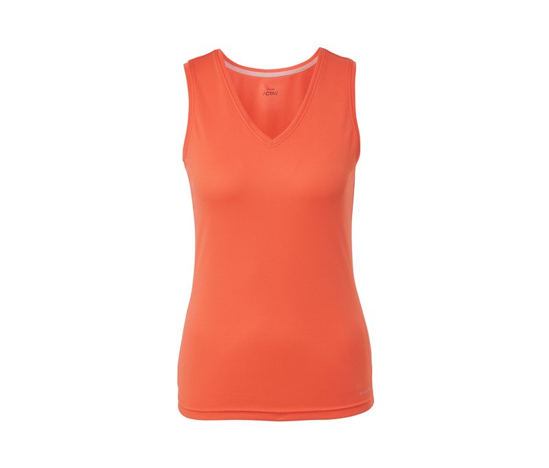 Tchibo - V-Neck-Funktionstop - Damen - Gr. M - orange