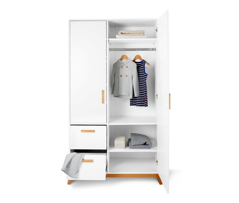 Tchibo - Kleiderschrank - 100x52x180cm - braun - Holz / Eichenholz