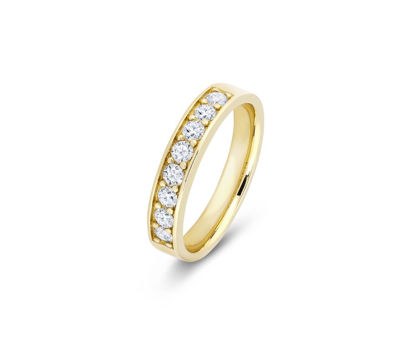 Tchibo - 585 Gold Ring - Gr. 17 - weiß