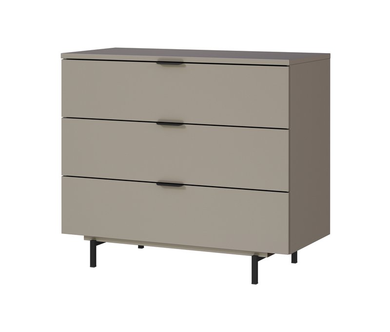 Tchibo - Wickelkommode »Tomino« - 105x54x92cm - grau - Holz / Stahl / Aluminium