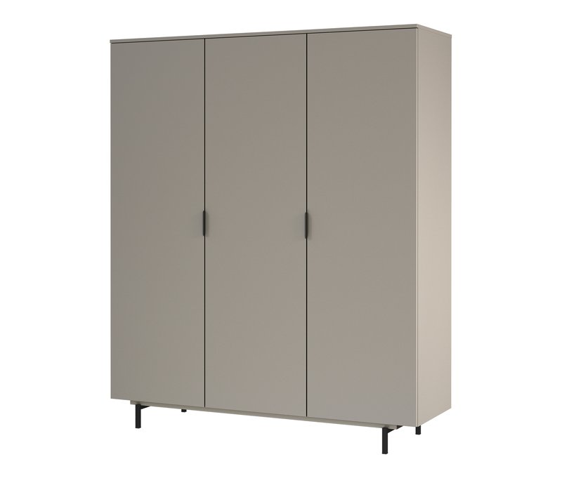 Tchibo - Kleiderschrank 3-türig »Tomino« - 158x54x190cm - grau - Holz