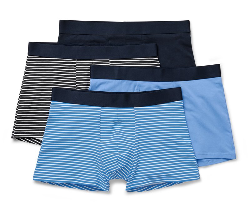 Tchibo - 4 Slipboxer - Herren - Gr. Xxl/8 - dunkelblau/gestreift