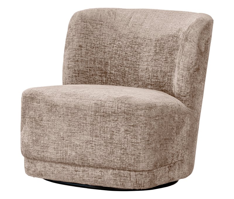 Tchibo - Woood Drehsessel »Atty« - 74x65x75cm - braun - Polyester