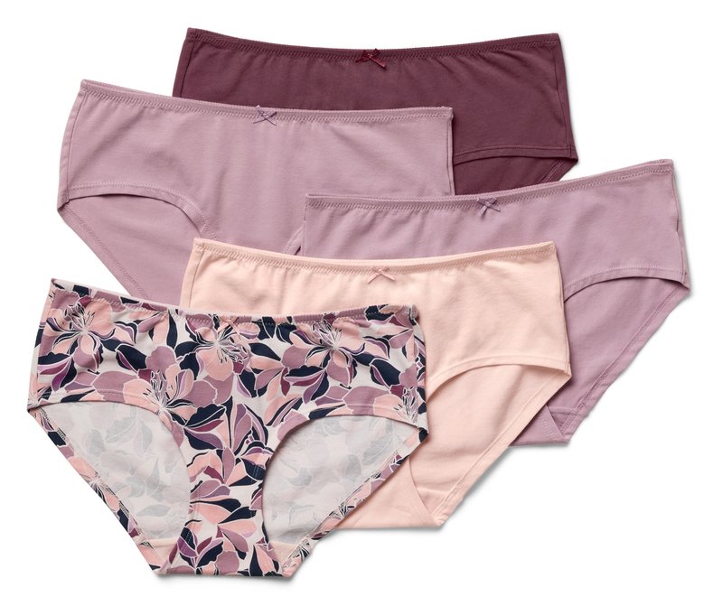 Tchibo - 5 Pantys - Damen - Gr. XL - dunkellila