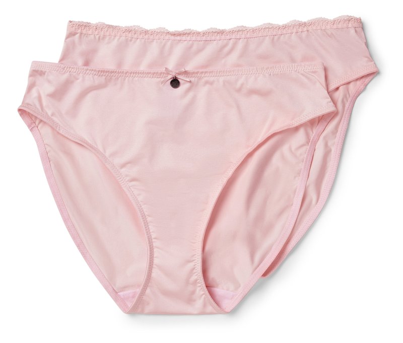 Tchibo - 2 Slips - Damen - Gr. M - rosé