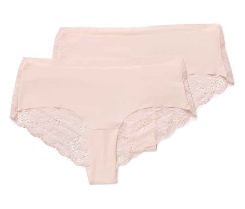 Tchibo - 2 Magic-Cut-Brazil-Slips - Damen - Gr. M - rosé