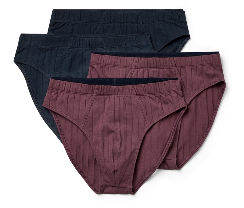 Tchibo - 4 Slips - Herren - Gr. M/5 - dunkellila