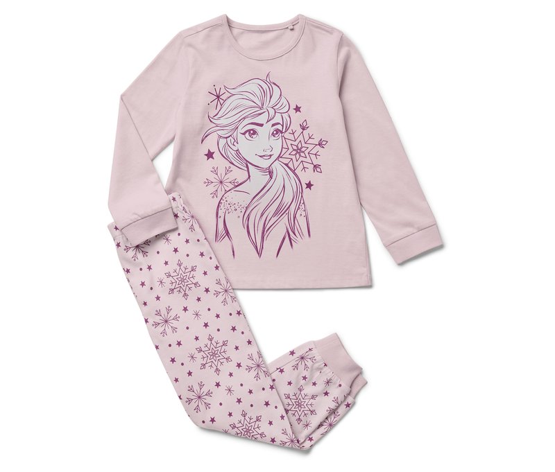 Tchibo - Kinder-Pyjama-Set »Eiskönigin« - Mädchen - Gr. 134/140 - rosa/print