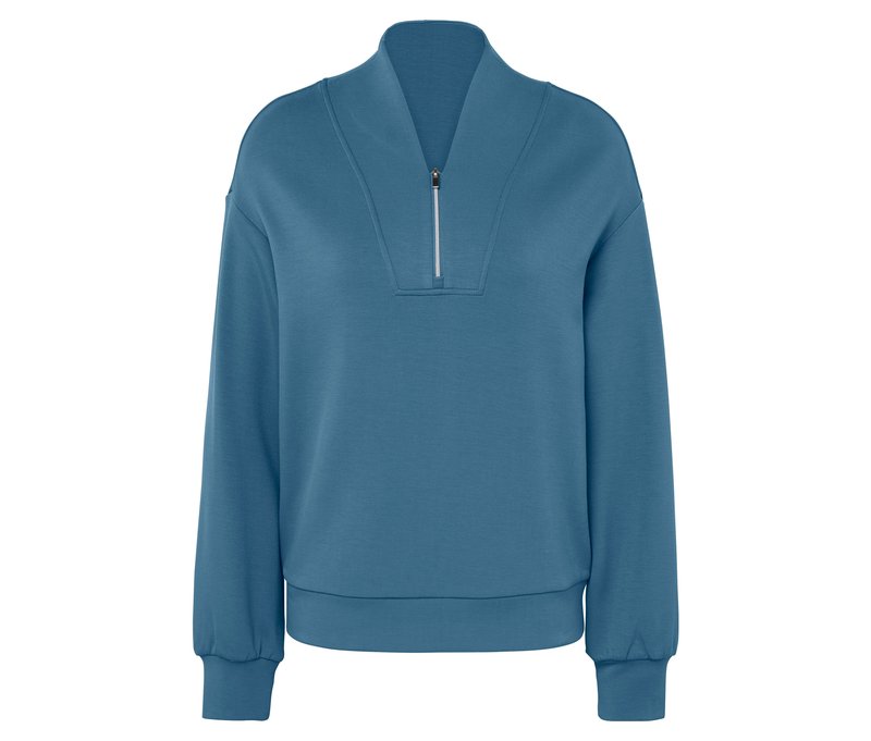 Tchibo - Premium-Troyer - Damen - Gr. L - blau
