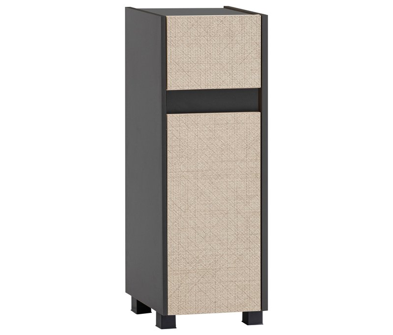 Tchibo - Highboard »Sander« - 30,2x33x84,8cm - anthrazit - Holz / Kunststoff / Metall