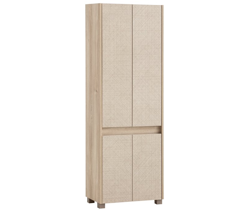 Tchibo - Hochschrank »Sander« - 57x33x164,5cm - grau - Holz / Kunststoff / Metall