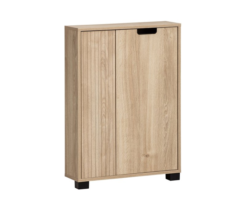 Tchibo - Kommode »Emmik« - 60x19,5x85cm - schwarz - Holz / Kunststoff / Metall